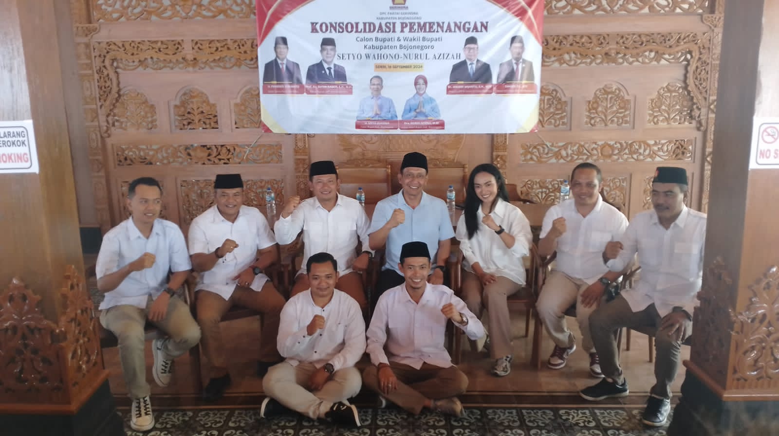 Partai Gerindra Optimis Targetkan Setyo Wahono-Nurul Azizah Menang 80 Persen